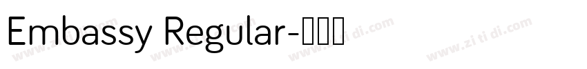 Embassy Regular字体转换